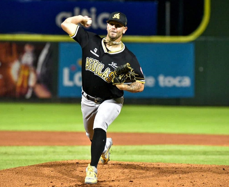 Yunesy Maya durante su labor del miércoles frente al Licey.