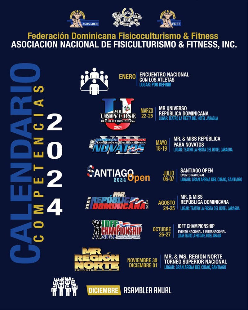 Calendario FDFF 2024