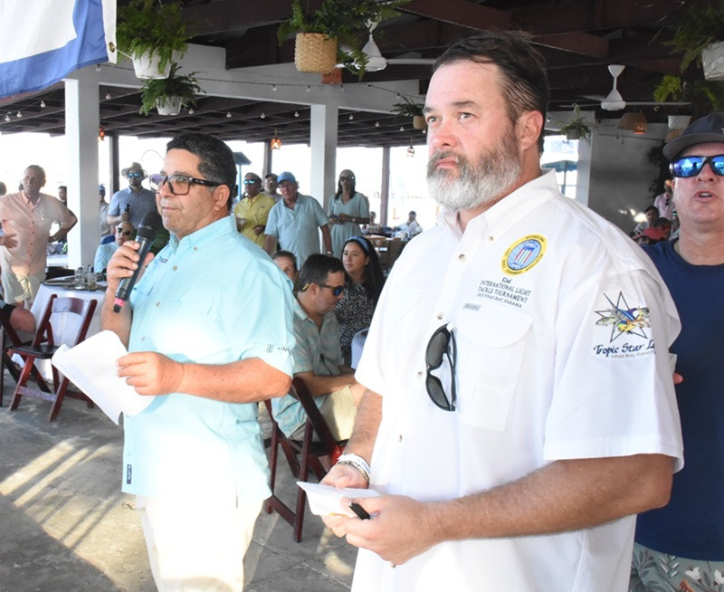 Eduardo Read, director del torneo y Dean Schroeder, presidente de la ILTTA